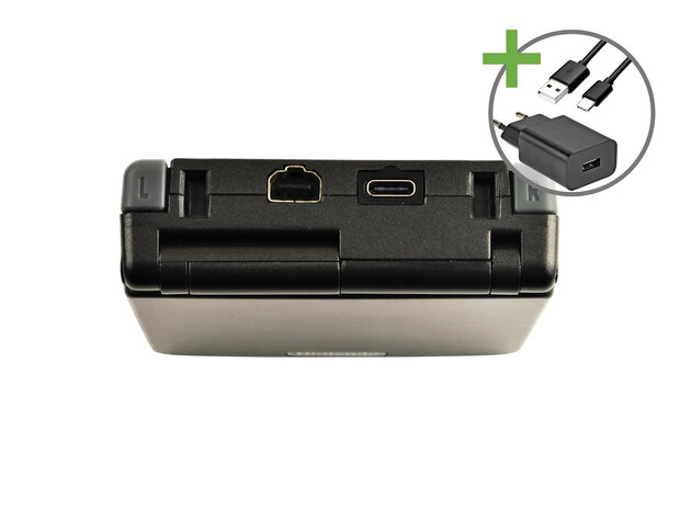 Gameboy Advance SP Graphite Black - USB-C & IPS V5