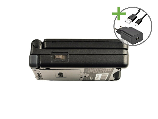 Gameboy Advance SP Graphite Black - USB-C & IPS V5