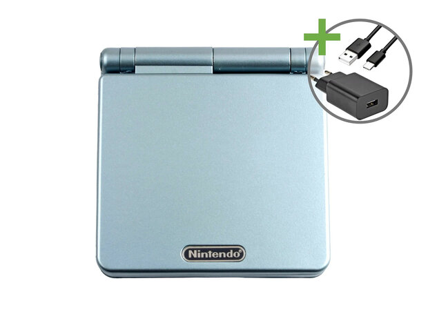 Gameboy Advance SP Lightblue - USB-C & IPS V5