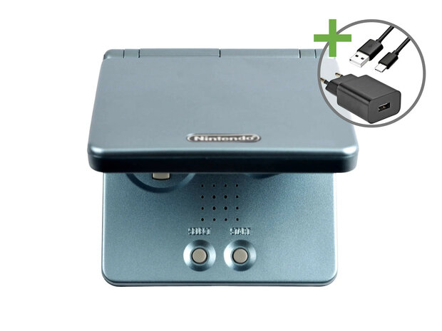 Gameboy Advance SP Lightblue - USB-C & IPS V5