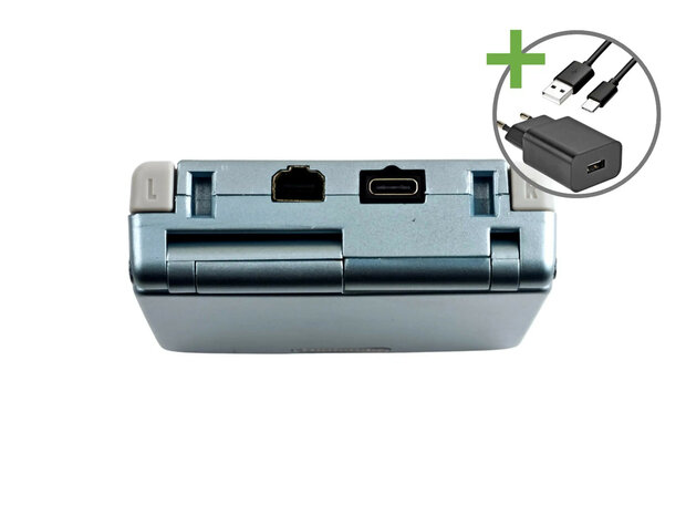 Gameboy Advance SP Lightblue - USB-C & IPS V5