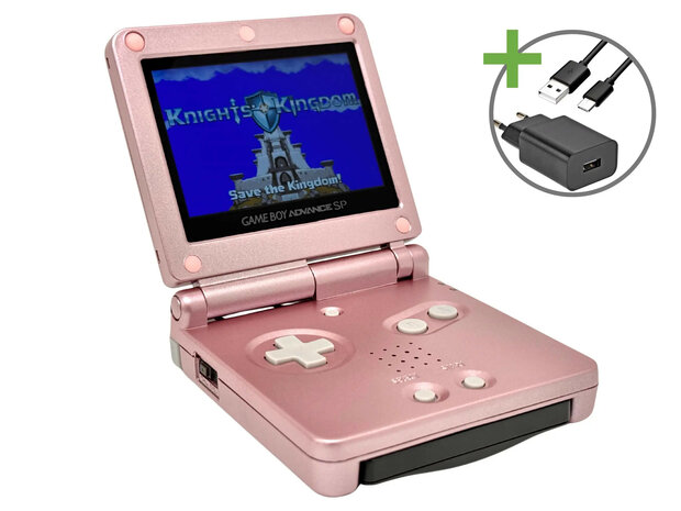 Gameboy Advance SP Pink - USB-C & IPS V5