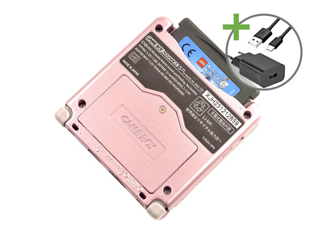 Gameboy Advance SP Pink - USB-C & IPS V5