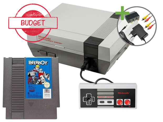 Nintendo NES Starter Pack - Paperboy Control Deck Edition - Budget