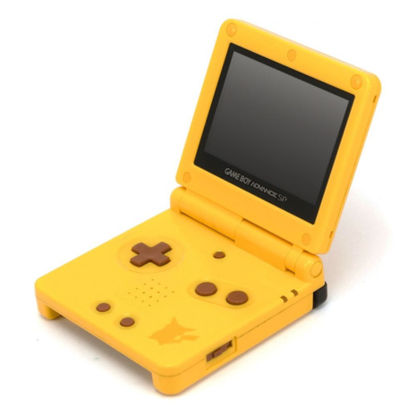 Custom Gameboy Advance SP Pikachu Edition