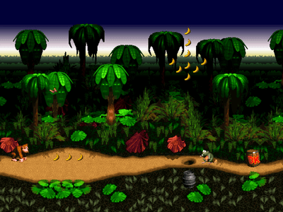 Super Nintendo SNES Screenshot Donkey Kong Country