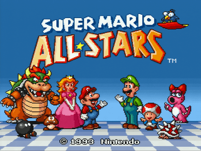 Super Nintendo SNES Screenshot Super Mario Allstars
