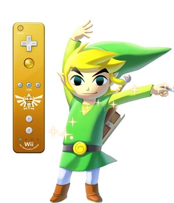Nintendo Wii Motion Plus Controller Zelda Edition