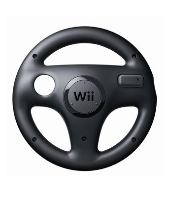 Nintendo Wii Steering Wheel Black