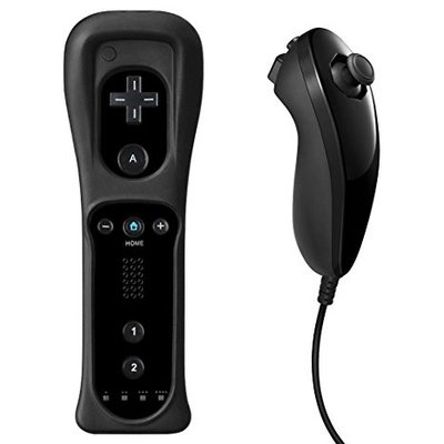 Nintendo Wii Remote Controller + Nunchuck Black (Nieuw)