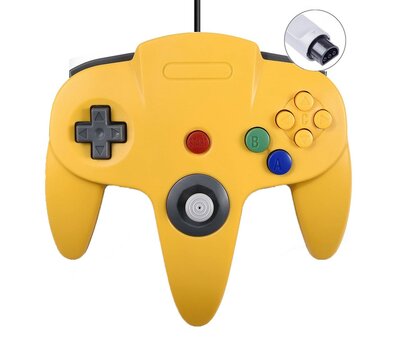 Neuer Nintendo 64 [N64] Controller Yellow