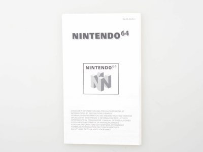 Consumer Information Booklet - Nintendo 64