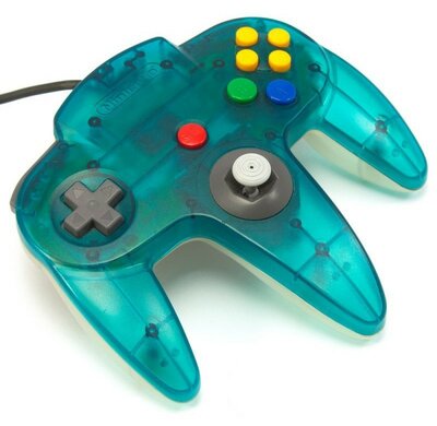 Originele Nintendo 64 Controller Aqua Blue (Kopie)