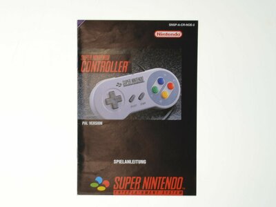 Originele Super Nintendo Controller (German) - Manual