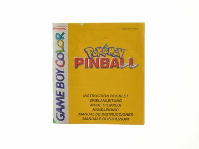 Pokemon Pinball - Manual