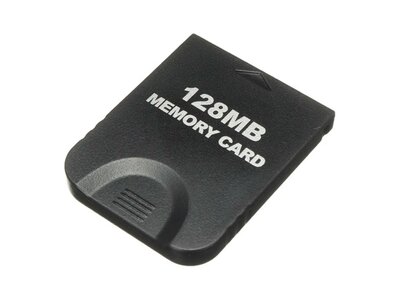 Nieuwe Gamecube Memory Card 128MB - Zwart