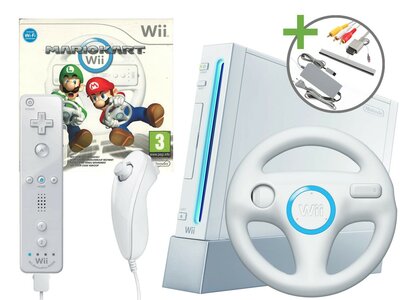 Nintendo Wii Starter Pack - Mario Kart Motion Plus Edition