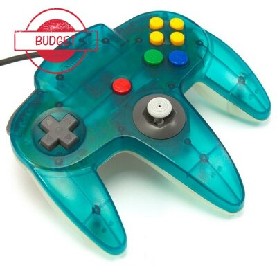 Originele Nintendo 64 Controller Aqua Blue - Budget