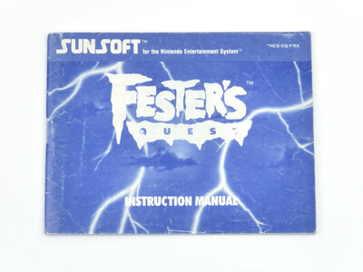 Fester's Quest - Manual