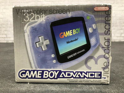 Gameboy Advance Transparent Blue [Complete]