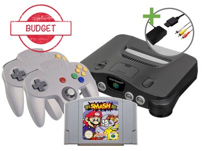Nintendo 64 Starter Pack - Super Smash Bros Double Value Edition - Budget
