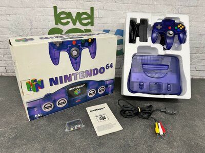 Nintendo 64 Console Grape Purple + Controller (with Protector) [Complete]