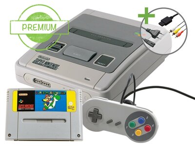 Super Nintendo Starter Pack - Value Edition of Super Mario World Edition - Premium