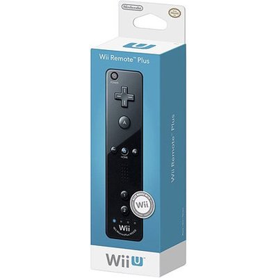 Wii U Remote Motion Plus Controller - Black [Complete]