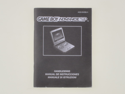 Gameboy Advance SP Console - Manual