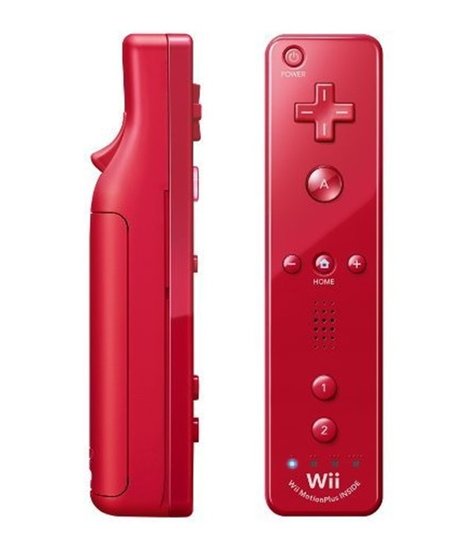 Nintendo Wii Remote Controller Motion Plus Red