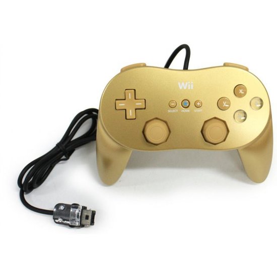 Nintendo Wii Classic Controller - Gold