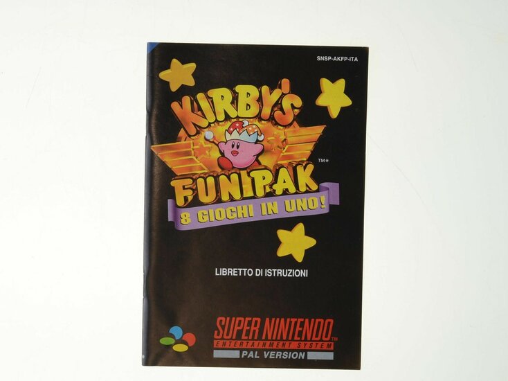 Kirby's Fun Pak (Italian) - Manual