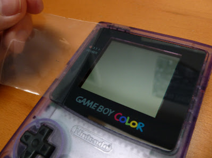 Gameboy Lens Vervangen - Nieuwe Lens Beschermfolie