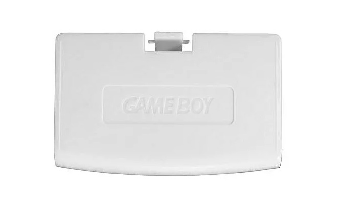 Game Boy Advance Batterijklepje (White) - Gameboy Advance Hardware