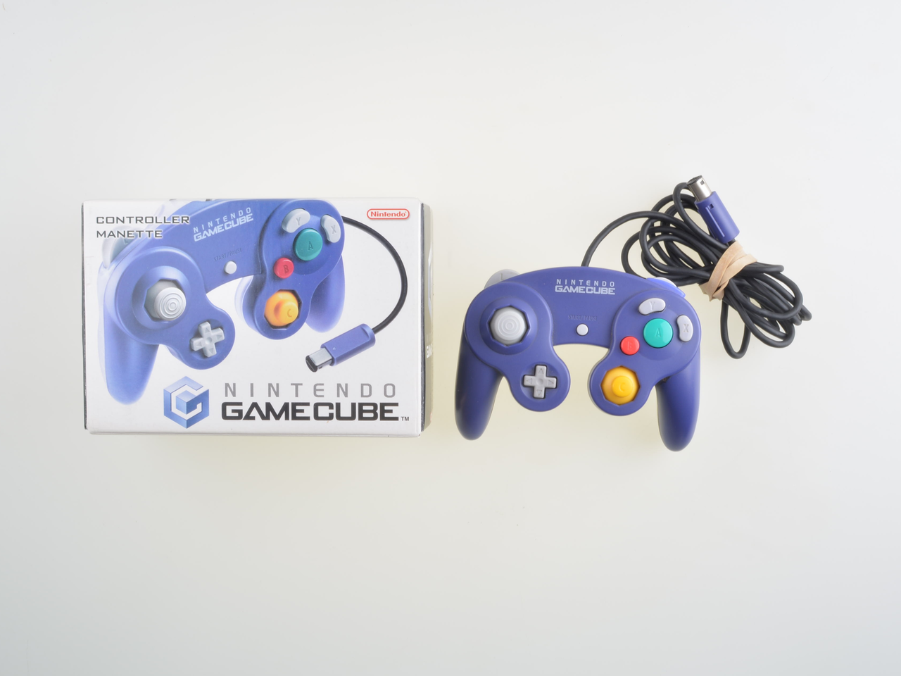 Originele Gamecube Controller Crystal Purple [Complete] - Gamecube Hardware