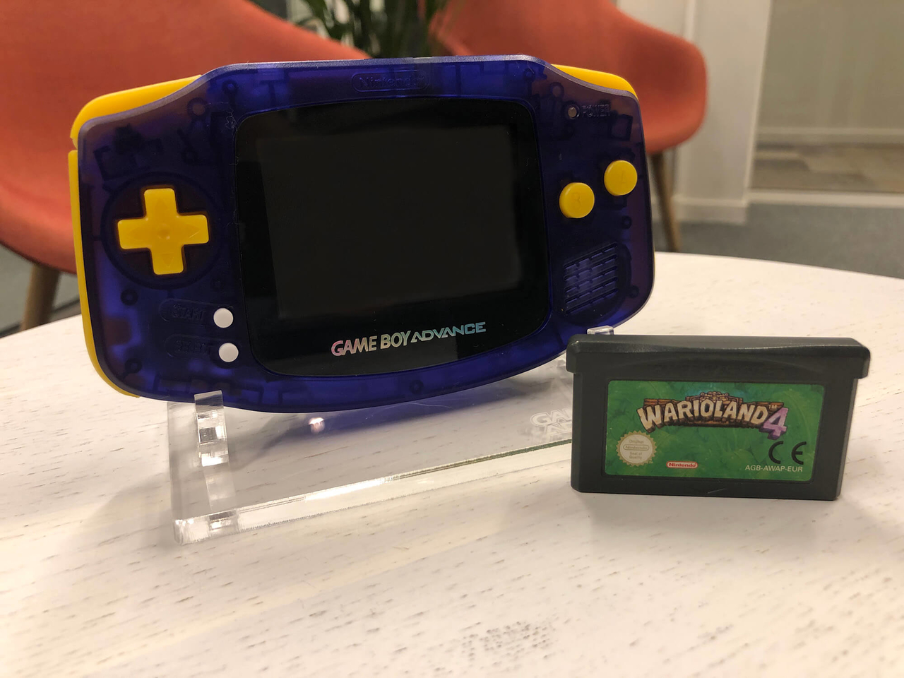 Gameboy Advance Limited Wario Edition + Wario Land 4 - Gameboy Advance Hardware