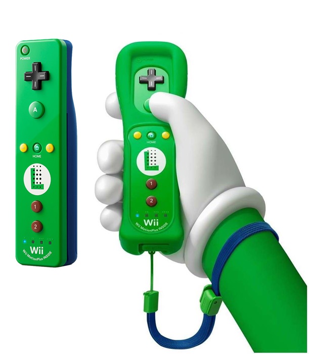 Nintendo Wii Remote Controller Motion Plus Luigi Edition - Wii Hardware