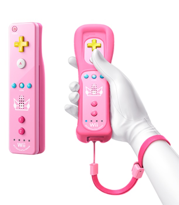 Nintendo Wii Remote Controller Motion Plus Princess Peach Edition - Wii Hardware