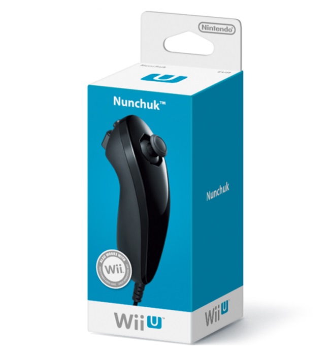 Nintendo Wii U Nunchuck Black [Complete] - Wii Hardware