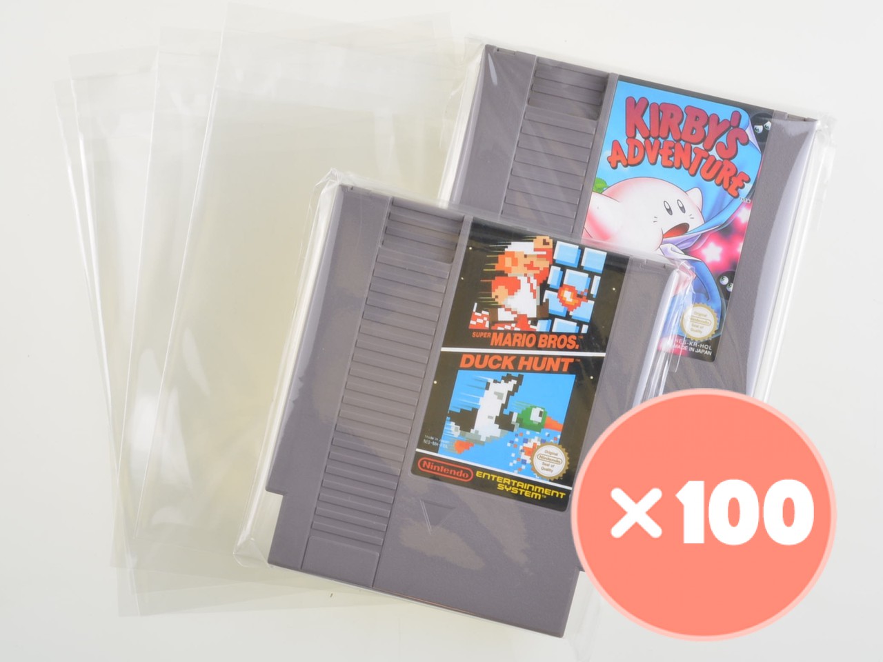 100x Nintendo NES Cart Bag - Protectors