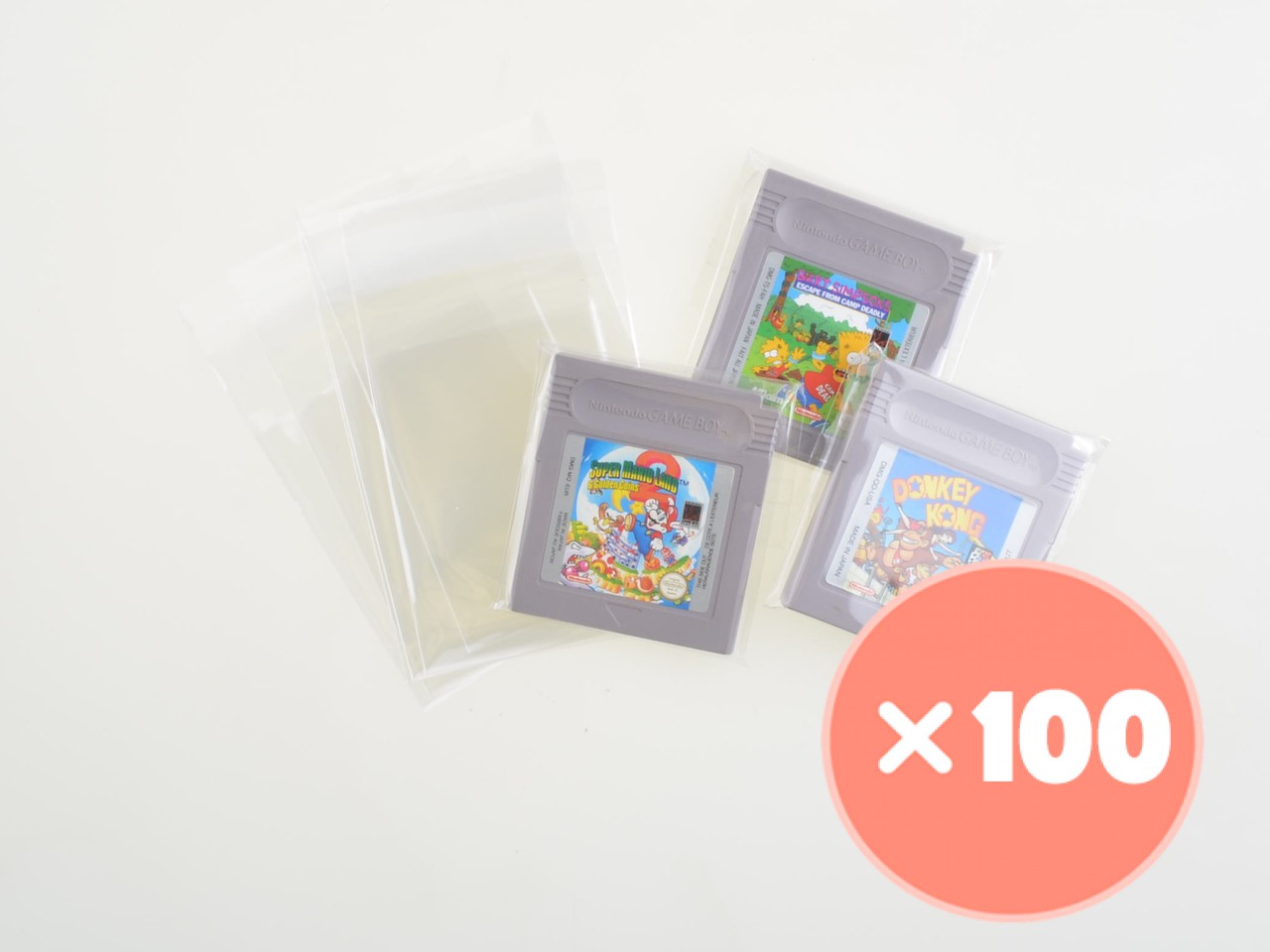 100x Gameboy Cart Bag - Protectors