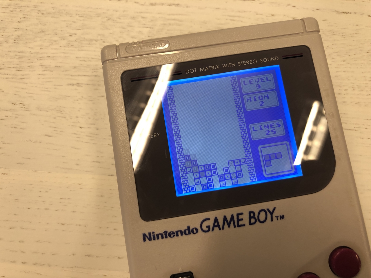 Gameboy Classic White Backlight Edition Tetris Pack - Gameboy Advance Hardware - 3