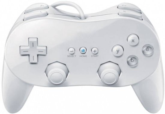Nintendo Wii Classic Pro Controller Pro - White - Wii Hardware