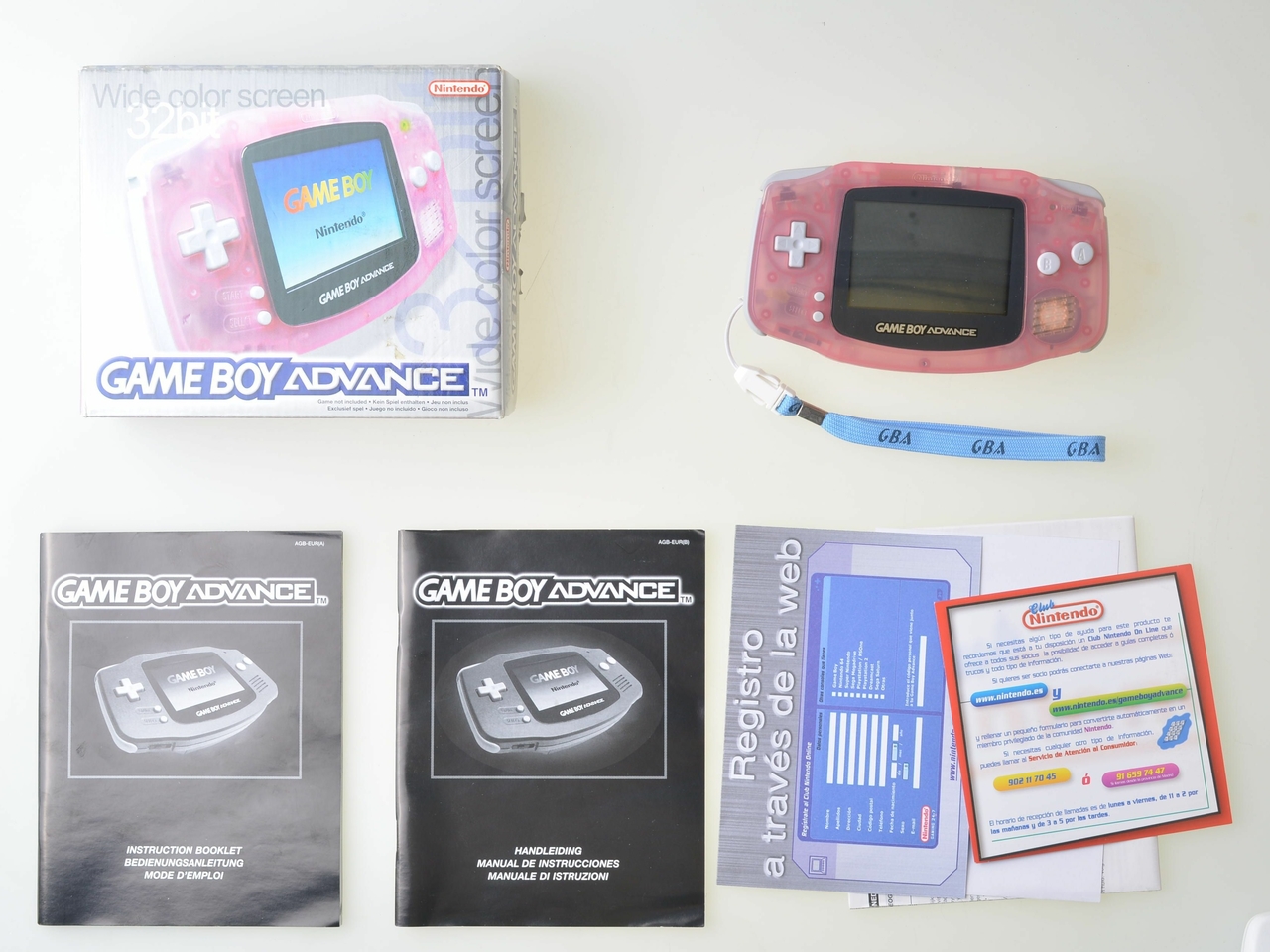 Gameboy Advance Transparent Pink [Complete] - Gameboy Advance Hardware