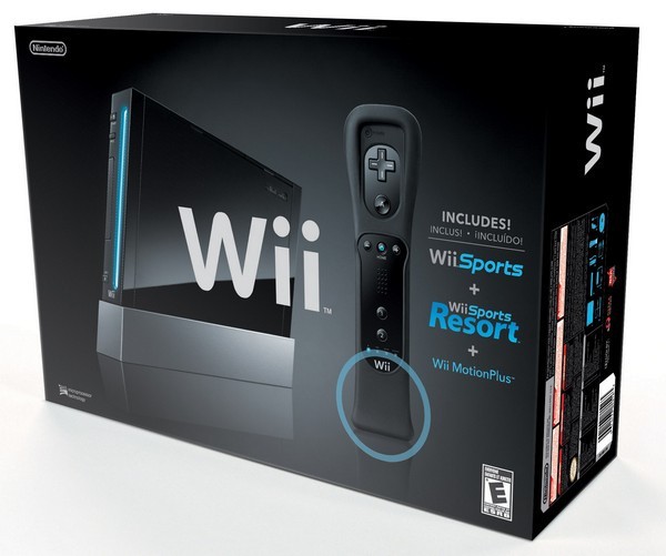 Nintendo Wii Starter Pack - Wii Sports + Wii Sports Resort Black Edition [Complete] - Wii Hardware