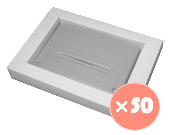 50x Super Nintendo Game Cartridge Inlay - Protectors