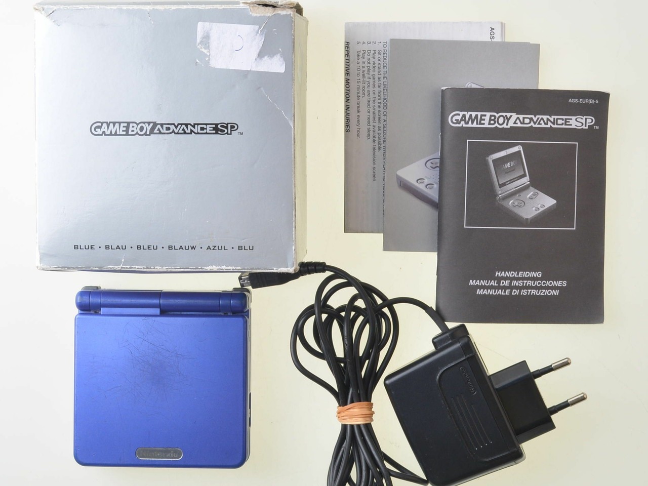 Gameboy Advance SP Blue [Complete] - Gameboy Advance Hardware