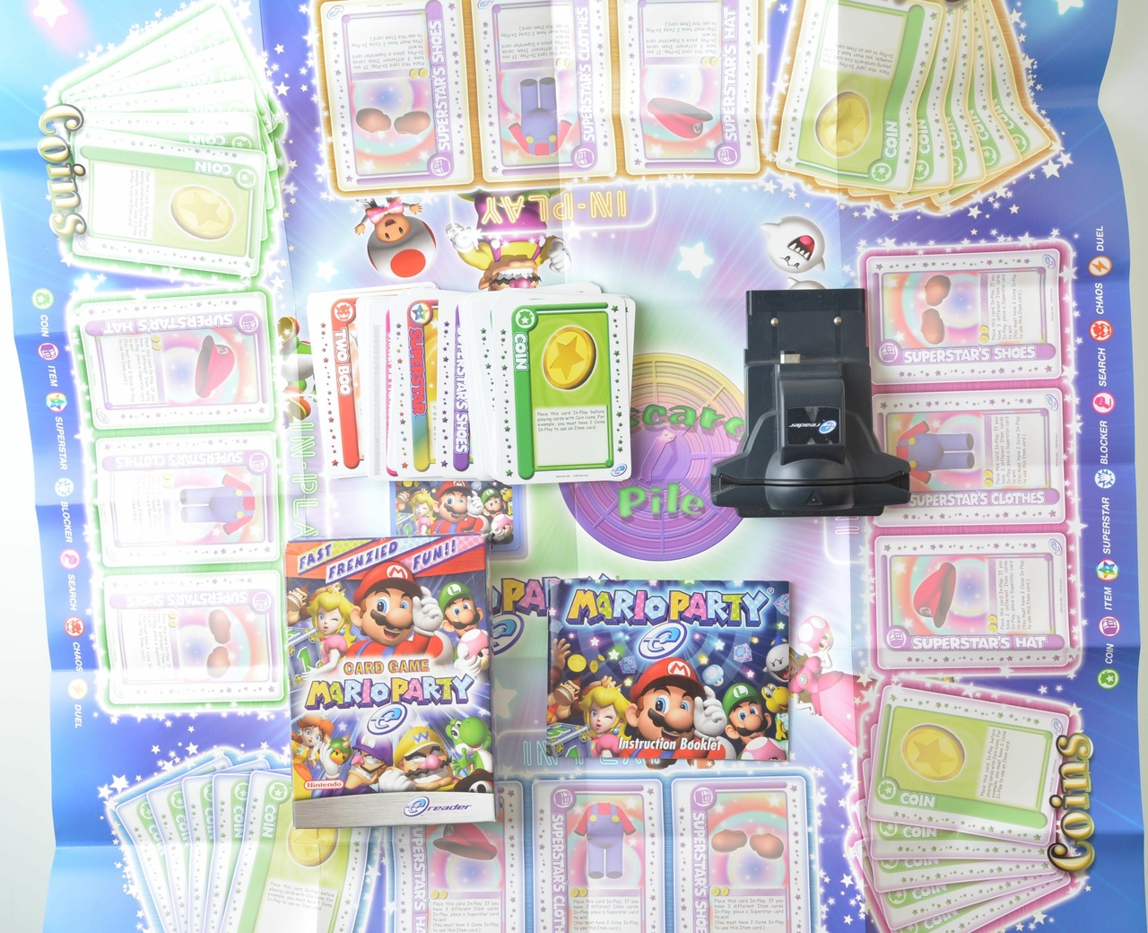 Mario Party E-Reader Card Game + E-Reader - Gameboy Advance Hardware