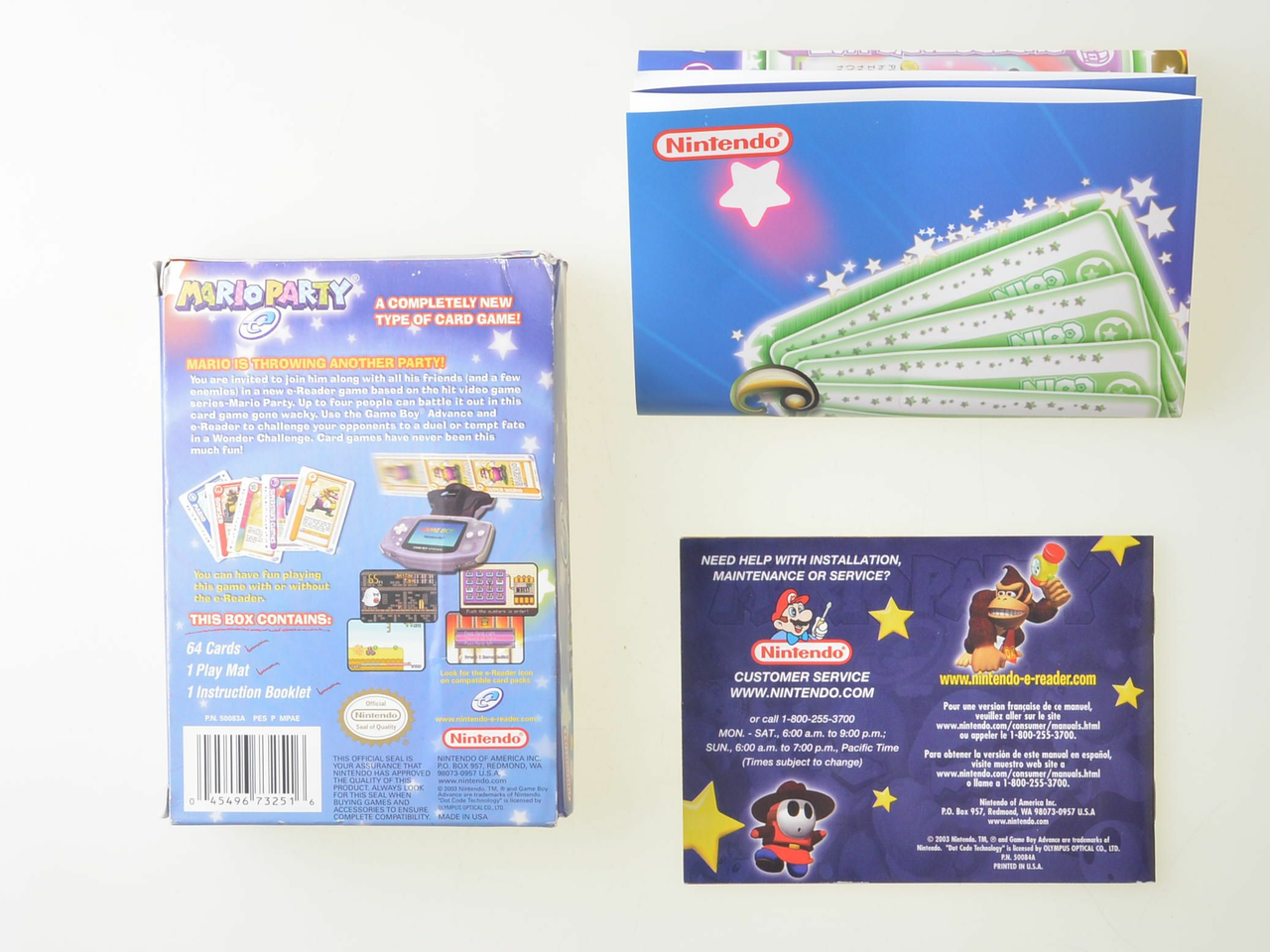 Mario Party E-Reader Card Game + E-Reader - Gameboy Advance Hardware - 2