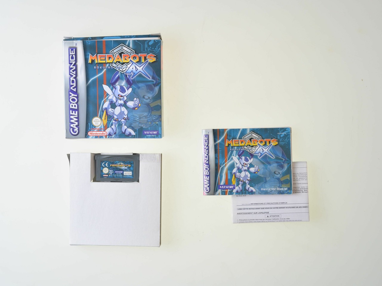 Medabots Rokusho AX (Blue) - Gameboy Advance Games [Complete]